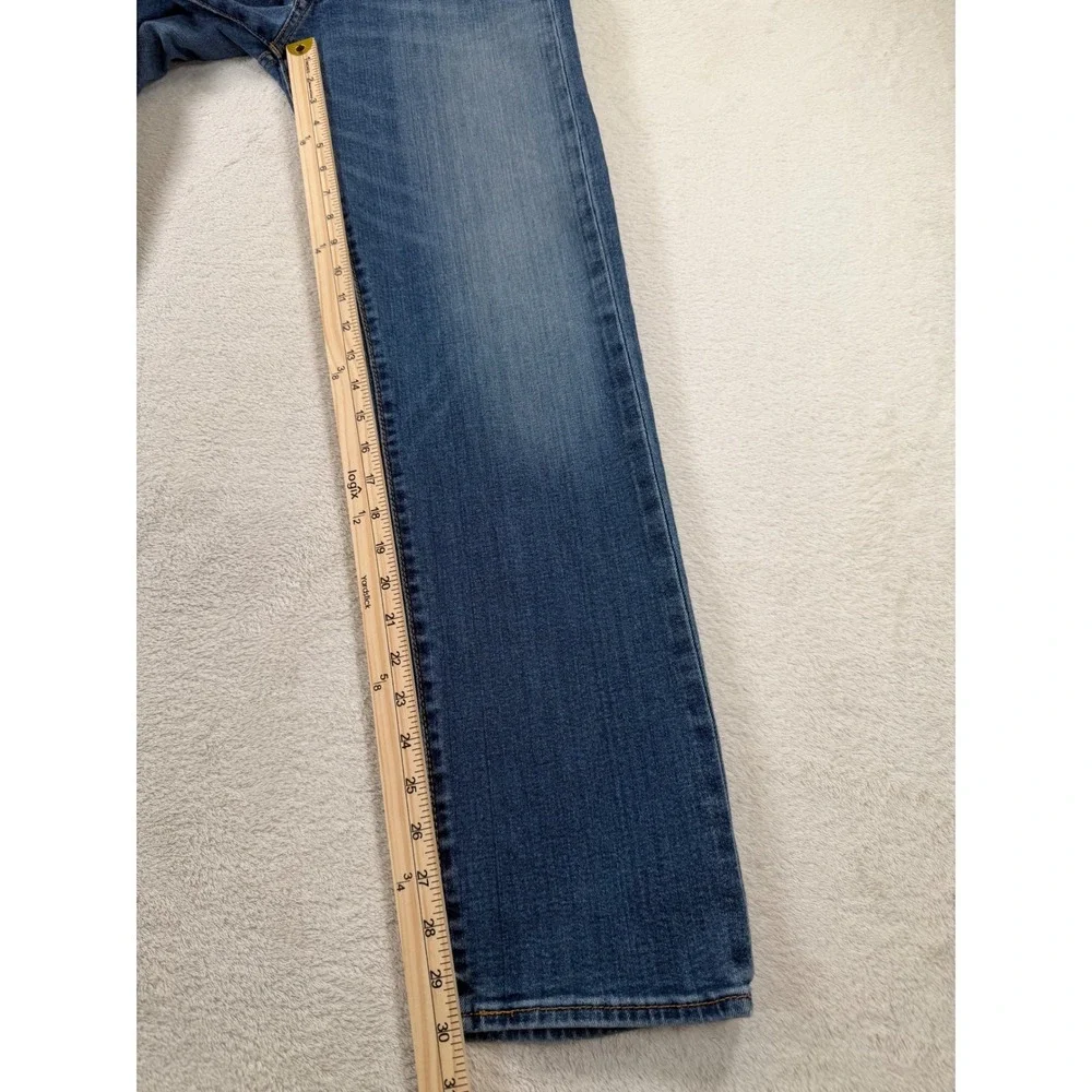 Levis 501 Original Fit Jeans Mens 30x32 Medium Wash Blue Button Fly Straight Leg